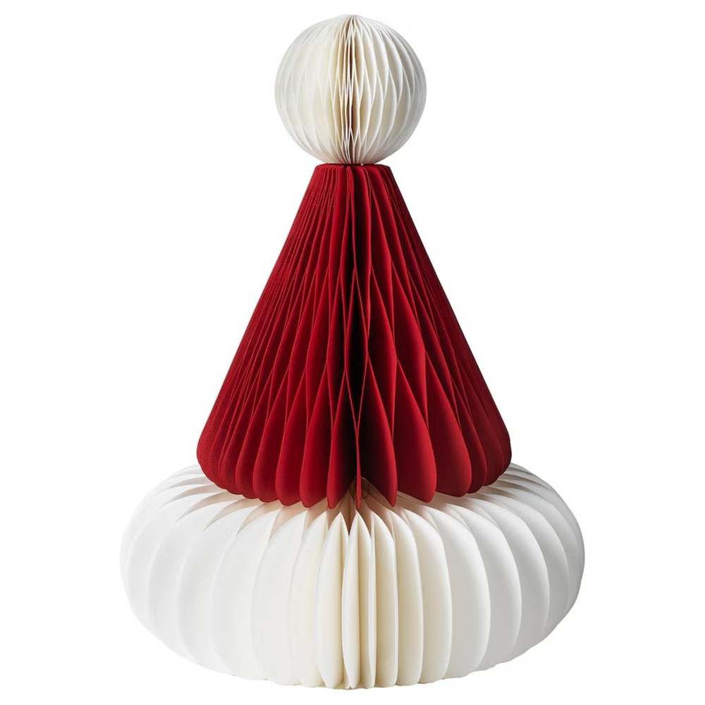 Ikea VINTERFINT Christmas Decoration, Santa Claus hat red/white, 11 ¾" NEW